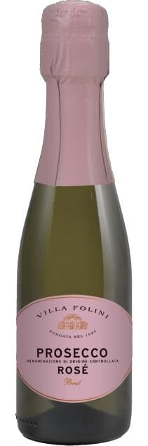Villa Folini Prosecco Spumante Rose Brut 0,20L, DOC Prosecco Rosato, Tenimenti Civa